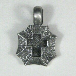 Jewelry Estate Cross Pendant ONLY Silvertone